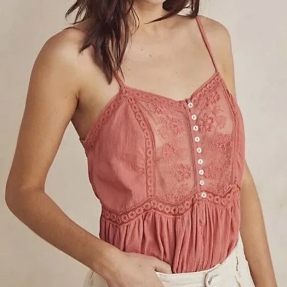 Nwot FREE PEOPLE still the one xs bodysuit intimately free lace